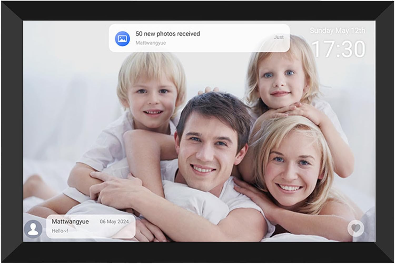 Generic 10.1 Inch Desk Planner Digital Calendar, Smart Touchscreen Interactive Display Chore Chart for Family Schedules, HD Smart Family Planner Digital Picture Frame image number 2