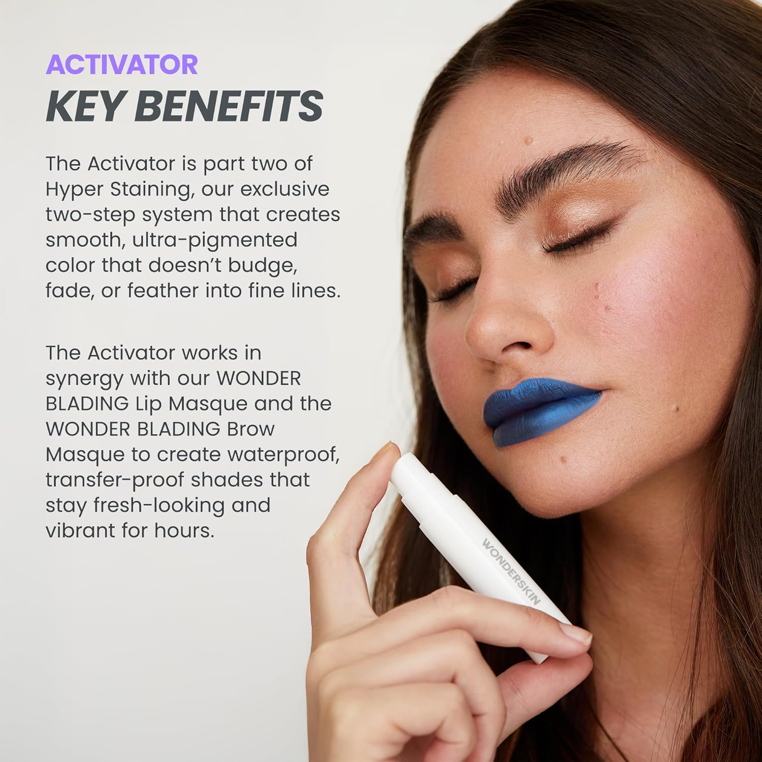 Wonderskin Wonder Blading Lip Stain Masque Aktivator image number 1