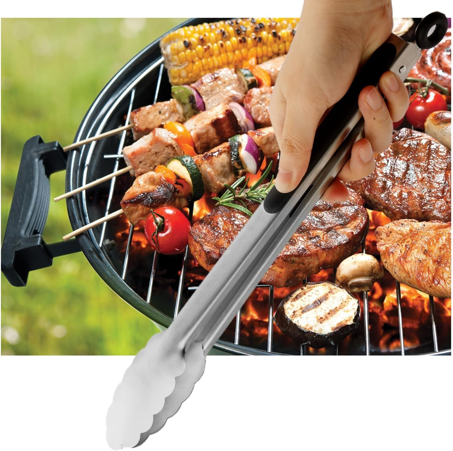 Tongs Kitchen Tongs BBQ Tongs Salad Tongs Cooking Tongs for Serving Food Pince Cuisine Ice Tongs Kitchen Tongs Stainless Steel Food Tongs Kitchen Gadgets Cuisine Accessoire Tongs Cooking Meat Tongs image number 2