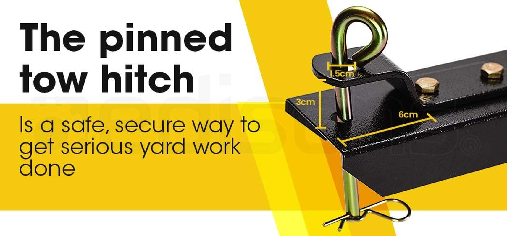 PLANTCRAFT Poly Dump Cart 400Lbs Tow-Behind Heavy-Duty Poly Bed Spring-Loaded, Latching System with Steel Chassis (Not Suitable for Road Use) image number 1