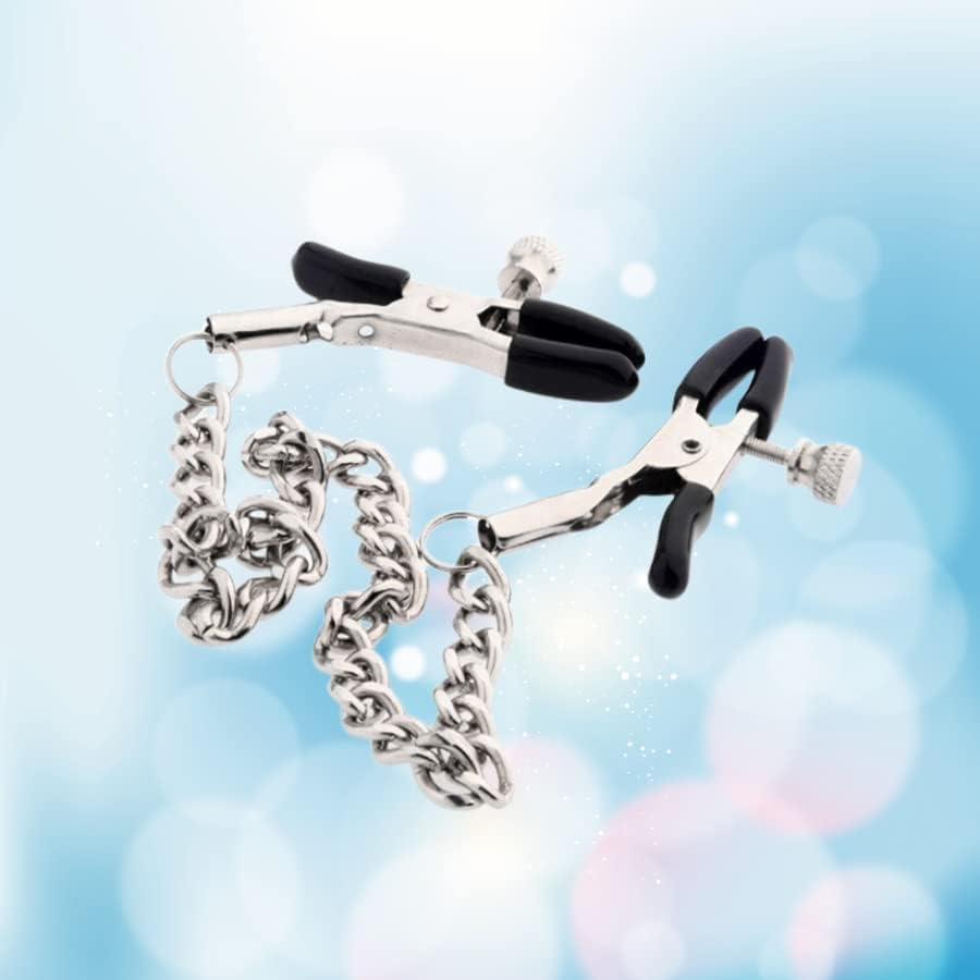 HUALI Nipple Clips Clamps Adjustable Pressure Breast Clamps Stainless Steel Non Piercing Nipple Rings Decorative Clip for Pleasure Toys Nipple for Women Men image number 6