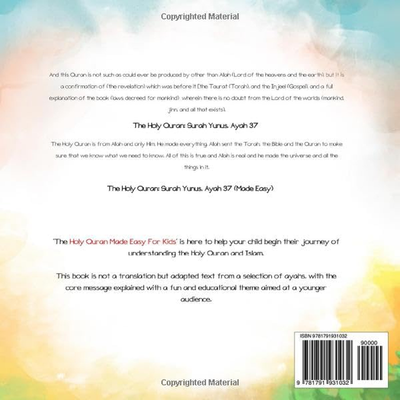 The Holy Quran: Made Easy for Kids - Vol. 1, Surah 1-10