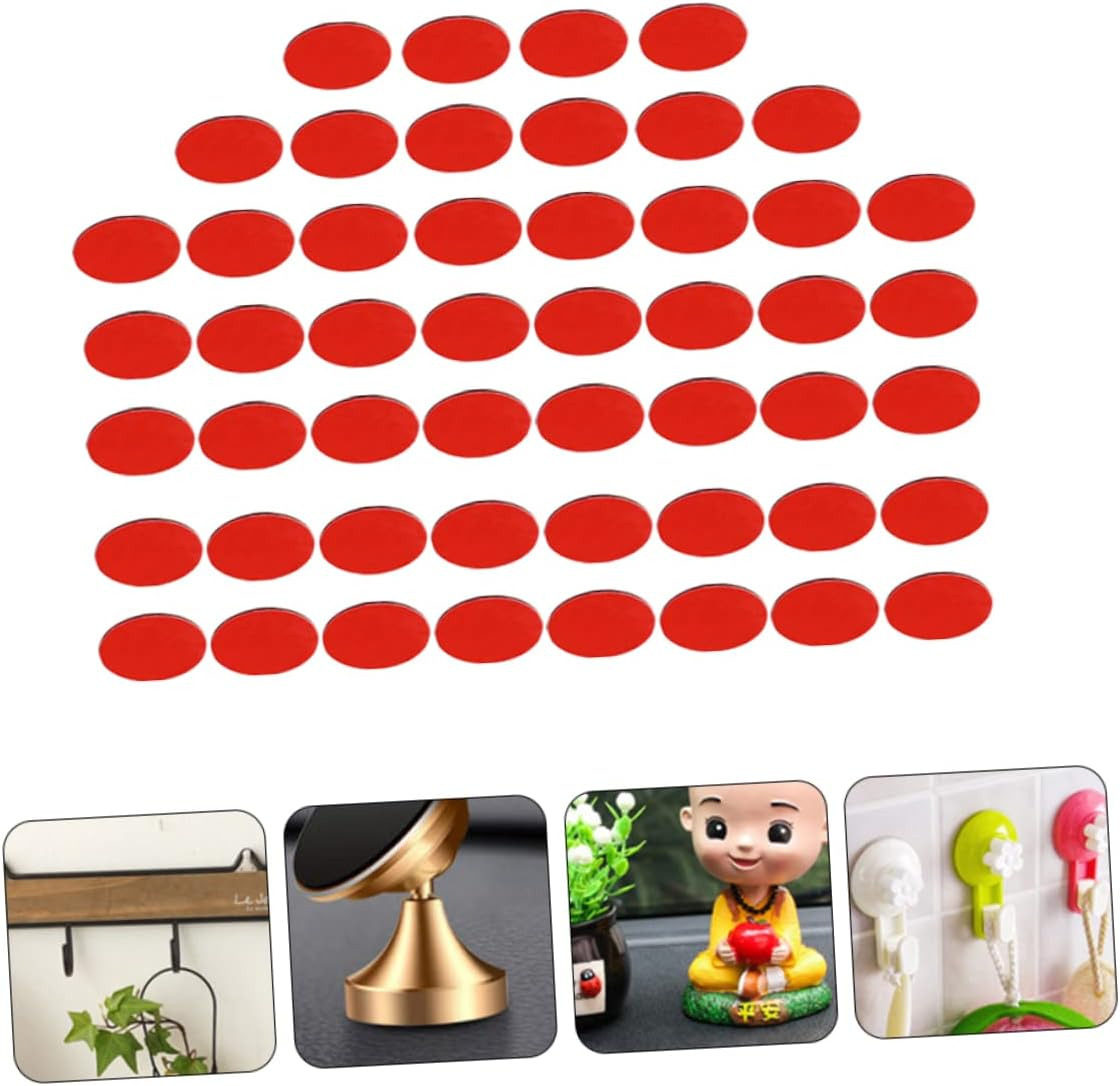 ULTECHNOVO 50Pcs round Double Sided Stickers for Car Perfume Seat Fixing Car Ornament Accessories Strong Mounting Tapes for Easy Application image number 2
