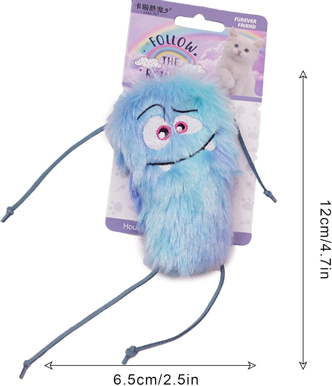 Catnip Toys Plush Cat Chew Toy, Cute Plush Cartoon Cat Toys Interactive for Indoor Cats, Kitten Teething Toys for Fun and Healthy Chewing, Kitten Supplies Pouxa image number 5