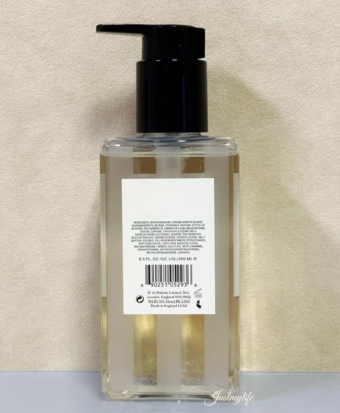 Jo Malone Wild Bluebell Body & Hand Wash (With Pump) Womens Perfume, 250 Ml image number 2