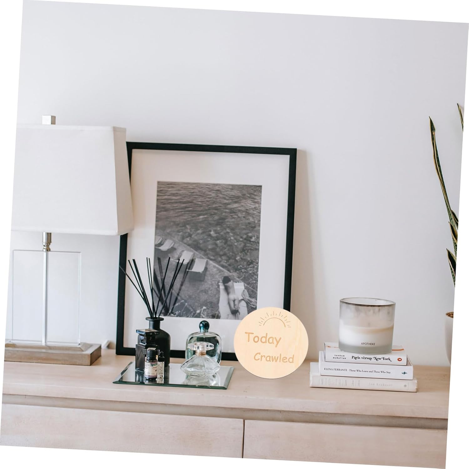 13Pcs Double Sided Rainbow Growth Recording Cards Wooden Monthly Milestone Props for Newborn Photography Shower Celebrations image number 1