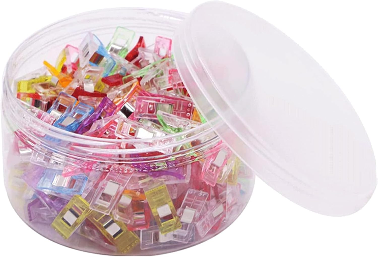 150 Pack Multipurpose Sewing Clips Assorted Colors for Quilting and Crafts with an Box image number 5