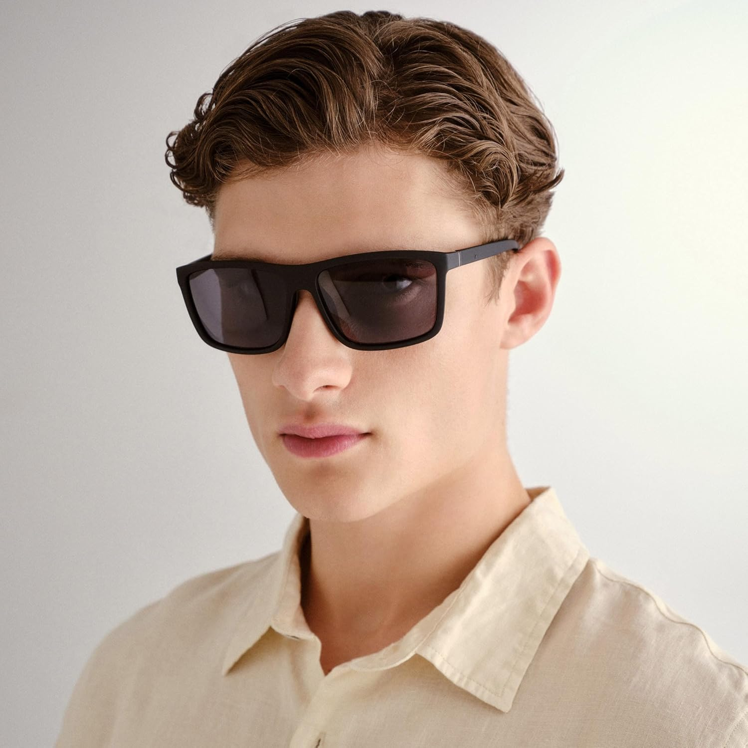 Cancer Council Male Arltunga Black Rubber D-Frame Sunglasses image number 1