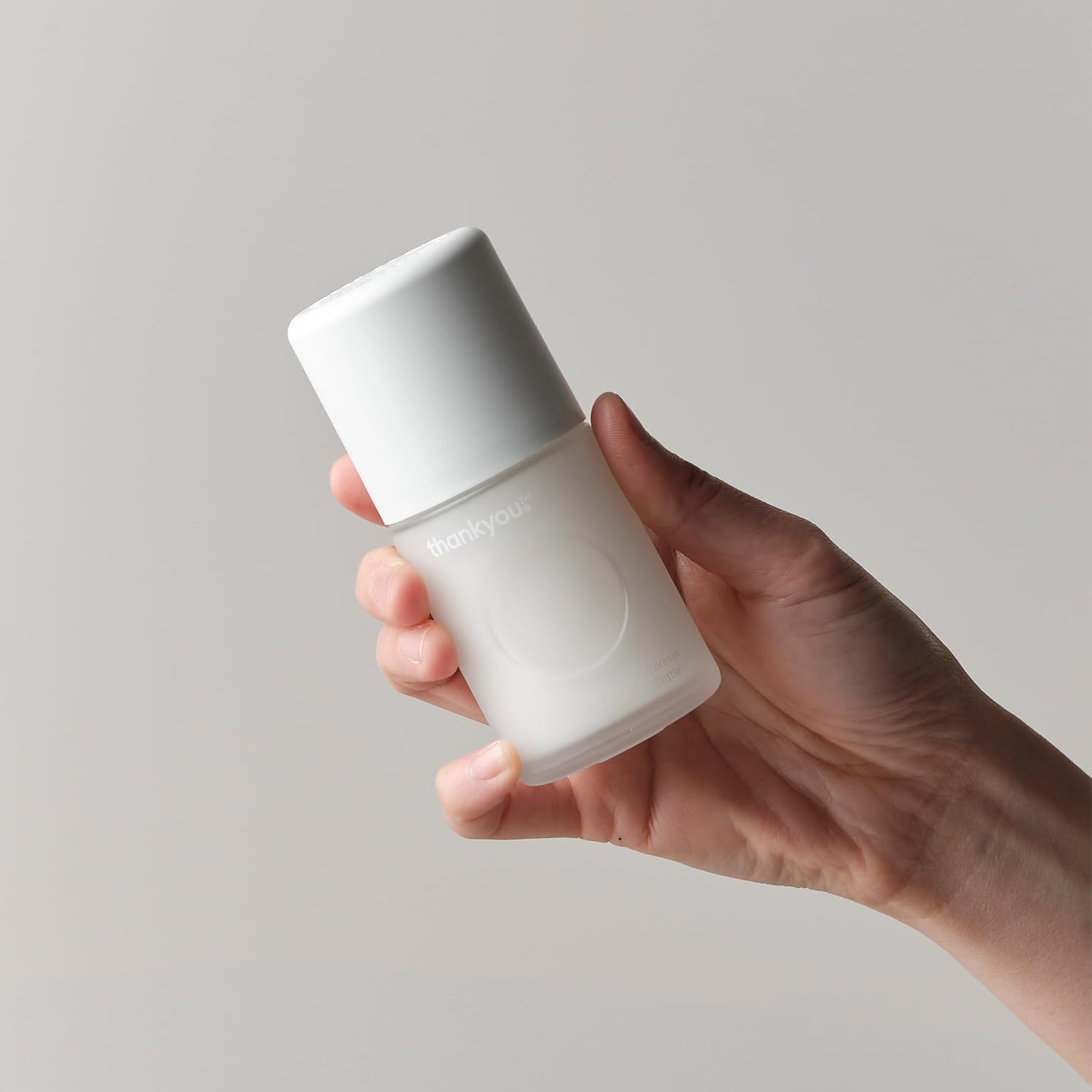 Thankyou Forever Deodorant Bottle, 50 Ml Capacity, Frosted Glass image number 2