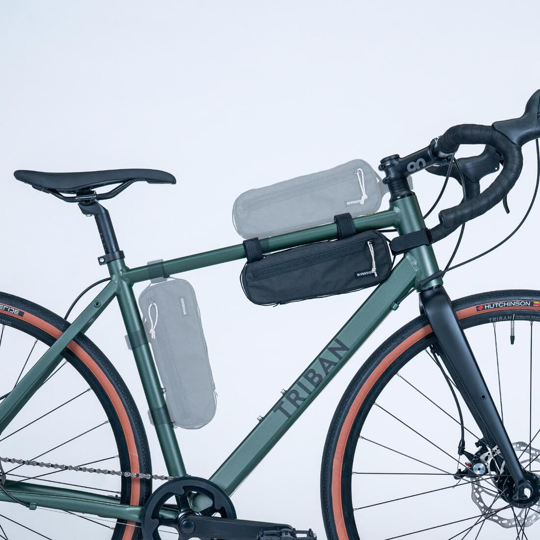 DECATHLON SA Riverside Fb100 Frame Bag Black 1.5 Litre Capacity - Bike Bag image number 1