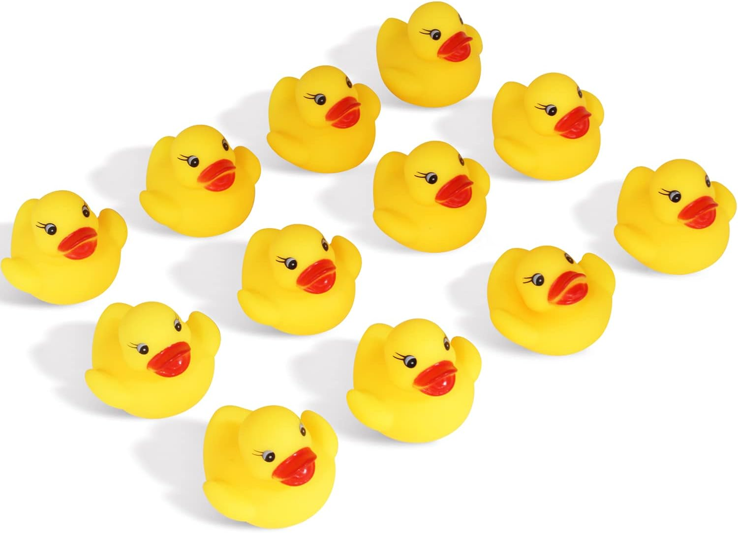 Novelty Place Rubber Duck Float Ducky Baby Bath Shower Toy, Yellow Mini Duckies for Toddlers and Kids (12 Pcs) image number 3