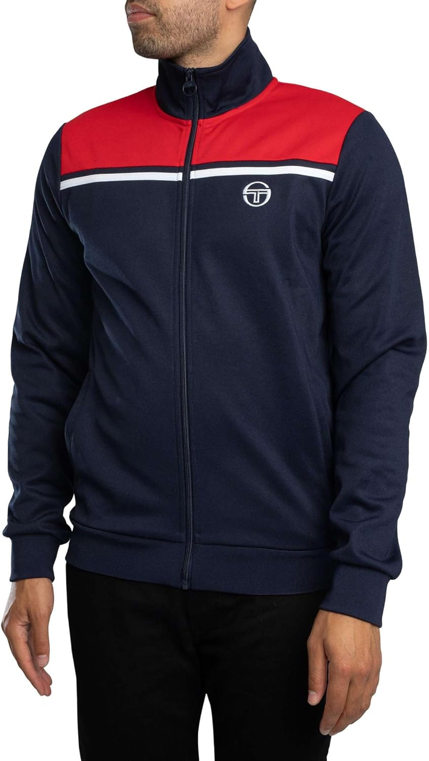 Sergio Tacchini Men'S Youngline MK2 Track Jacket, Maritime Blue/Adrenaline image number 1