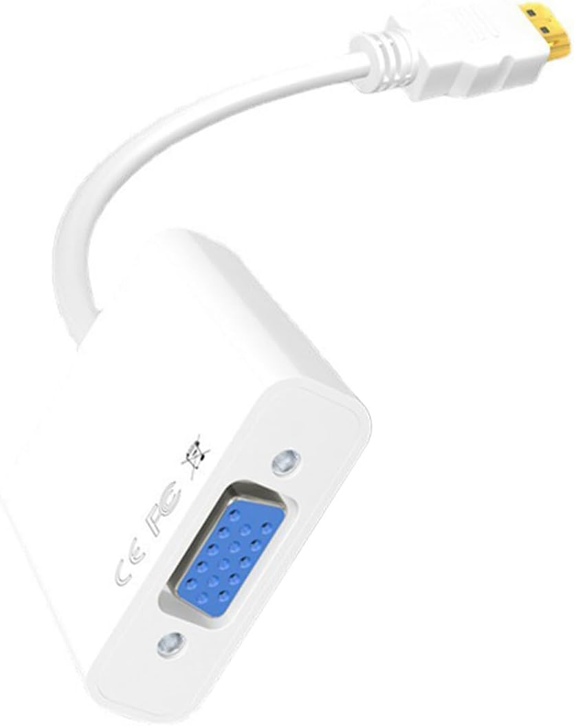 STEXX HDMI Male to VGA Female Video Adapter Cable Converter Chipset (White) image number 5