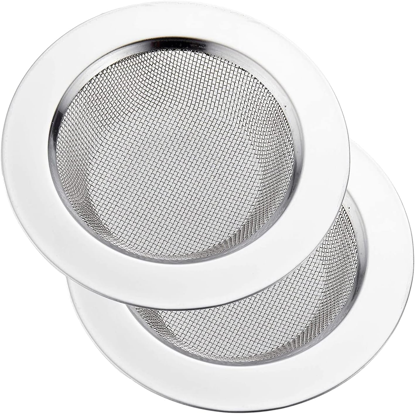 Drainage Filter, 75Mm Stainless Steel Sink Filter, 2 Pcs Fine Mesh Sink Strainer for Kitchen Bathrooms