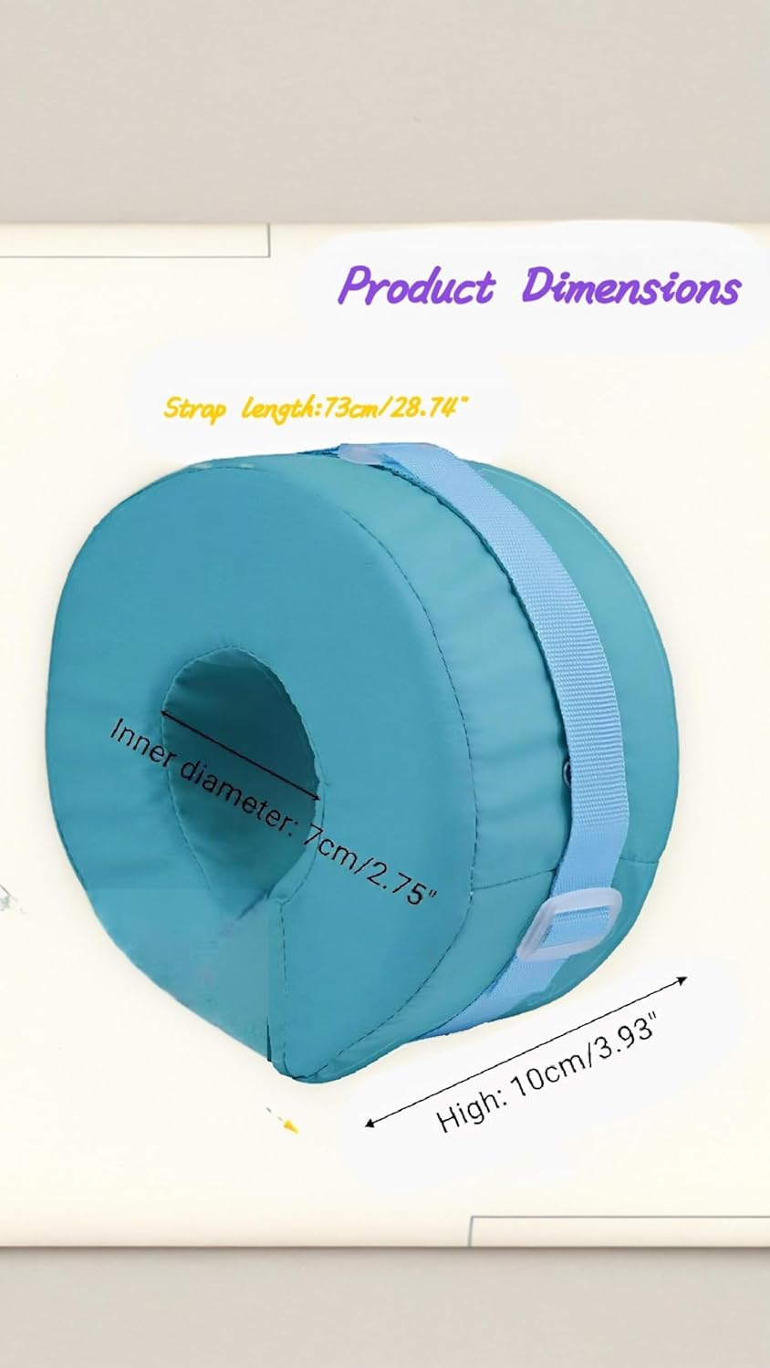 2 Pcs Foot Elevation Pillows - Ankle Heel Elevator Wedges for Support & Recovery - Medical Cushion for Bed Sore, Pressure Ulcer, Surgery - Leg Rest Foam Pillow Set image number 1