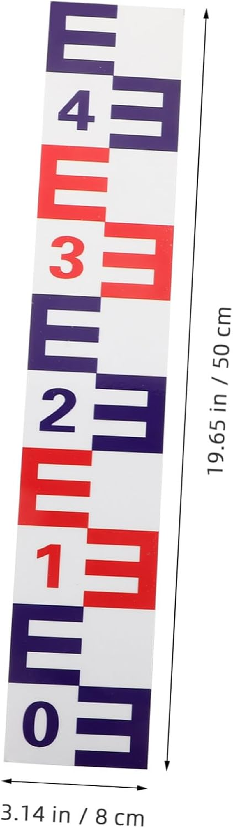 Abaodam Reflective Self-Adhesive Water Level Gauge Sticker Corrosion-Resistant Measuring Decal for Accurate Pool Depth and Garden Water Measurement image number 6