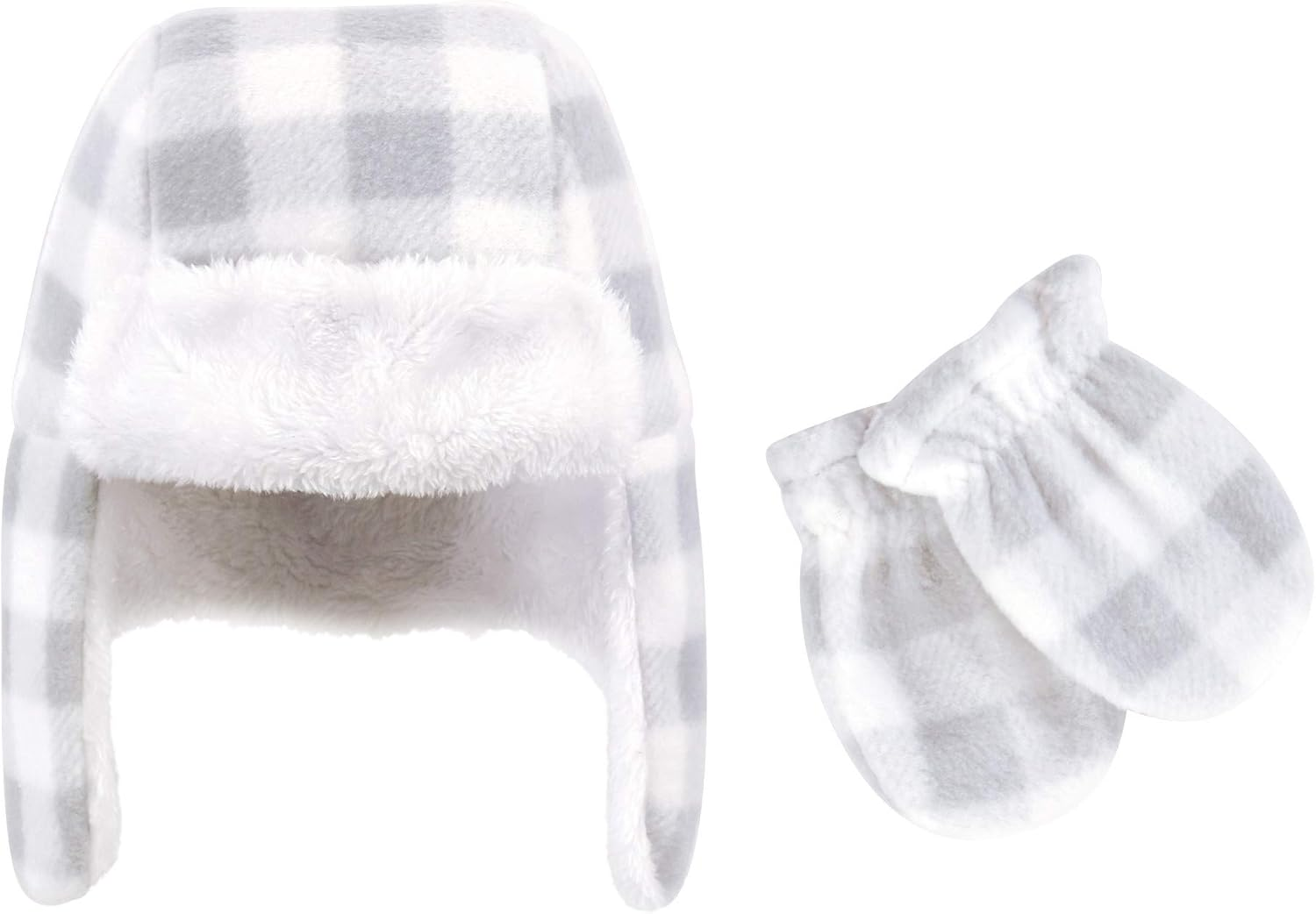 Hudson Baby Unisex Baby Fleece Trapper Hat and Mitten Set image number 2