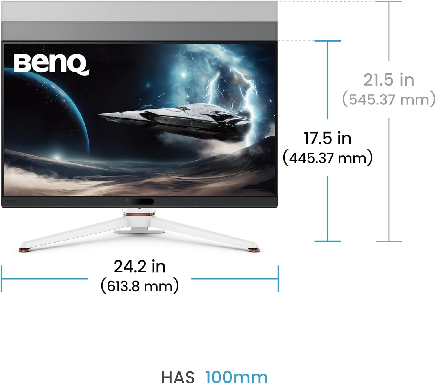 Benq MOBIUZ EX271Q 27&rdquo; 2K 180Hz 1Ms DP 1.4 HDMI 2.0 65W USB-C Gaming Monitor, 95% P3, Displayhdr 400, AMD Freesync, KVM, Pixsoul Engine, Remote Controller image number 3
