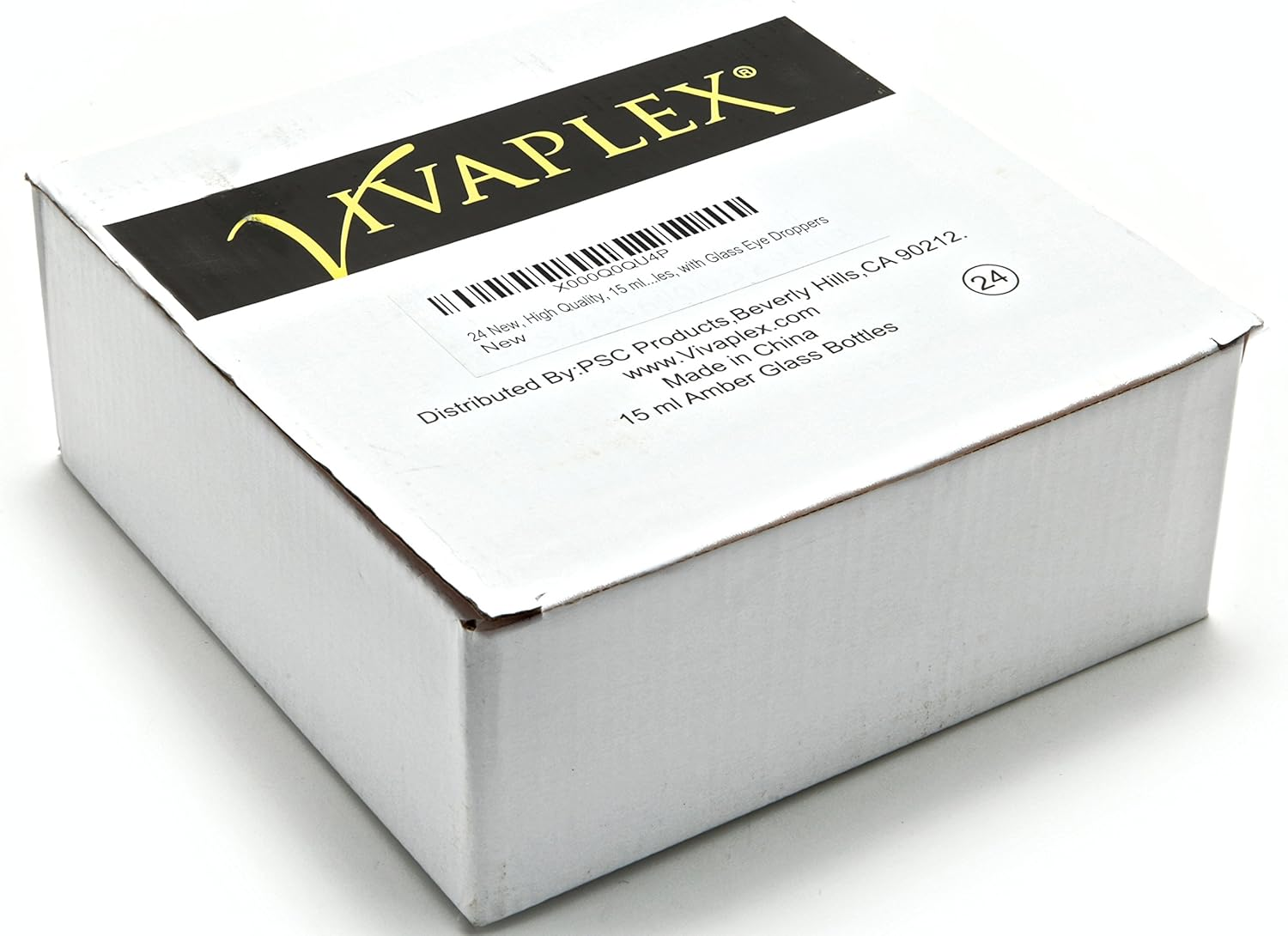 Vivaplex, 24, Amber, 15 Ml (1/2 Oz) Glass Bottles, with Glass Eye Droppers image number 2