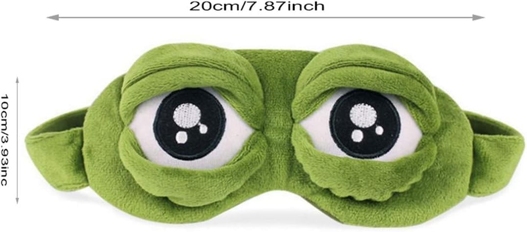 3D Frog Eye Sleeping Mask, Betterjonny Cartoon Cute Green Frog Anime Novelty Funny Gift Women Men Girls Boys Adult Kids image number 6