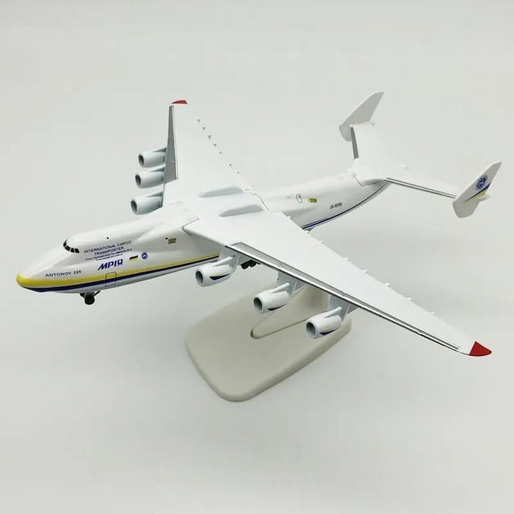 AUJING 1/400 Antonov An-225 Mriya Large Transport Airplane Model, Metal Alloy Aircraft Model Kit for Collecting and Gift, Home Office Decoration image number 4
