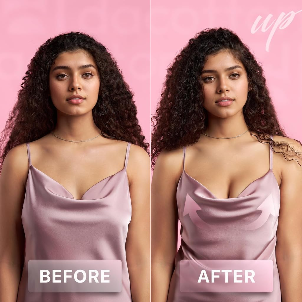 Boob Tape 2 & 3 Inch Boobtape Boobytape for Breast Lift,1 Roll 16 Ft Booby Tape for Bob Lift with 2 Pairs Breast round Adhesive Bra image number 1