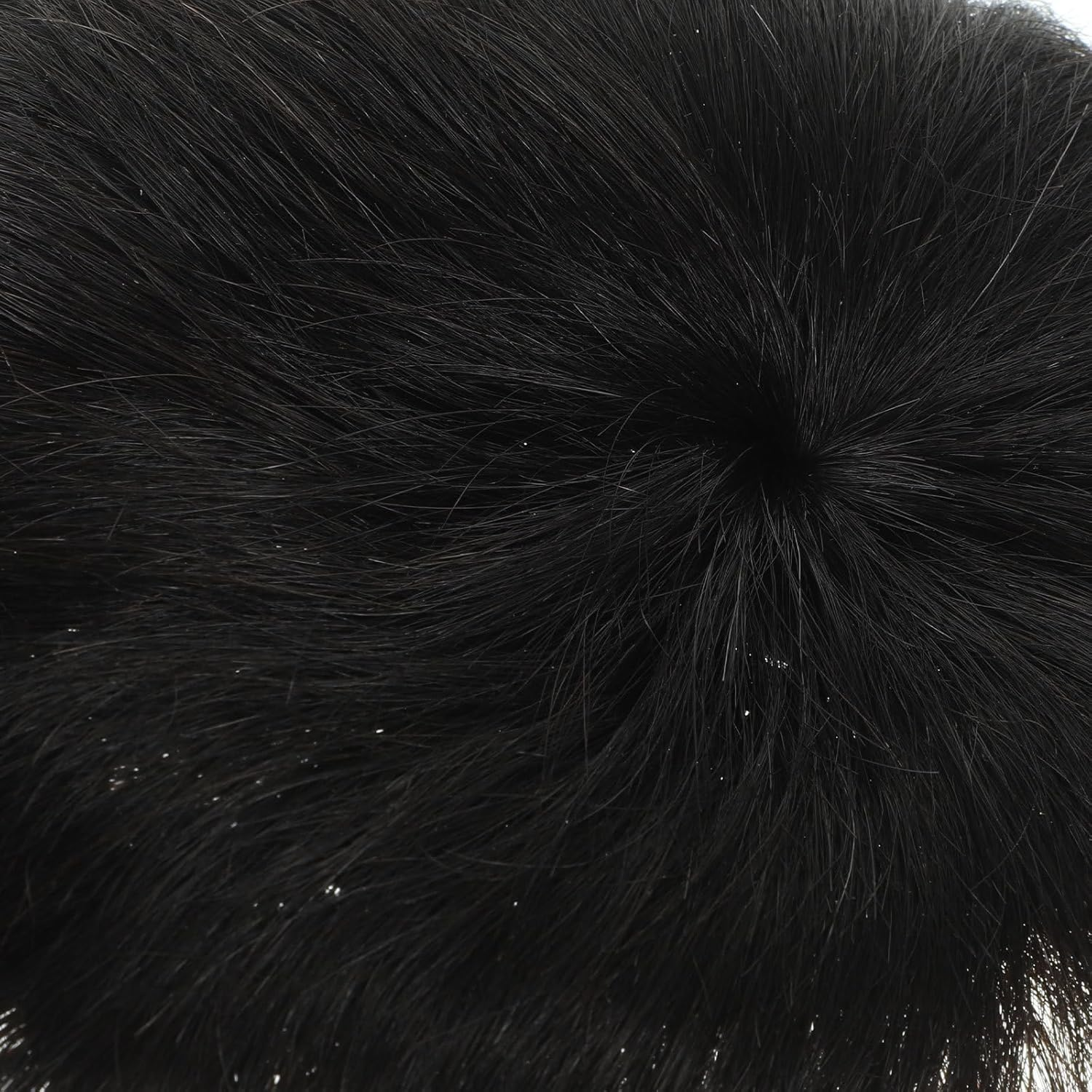 PRETYZOOM Natural Black Male Toupee Hairpiece with Clip Realistic Breathable Hair Replacement for Men Secure Fit for Sports Swimming Parties Weddings Stylish Hair Patch image number 4