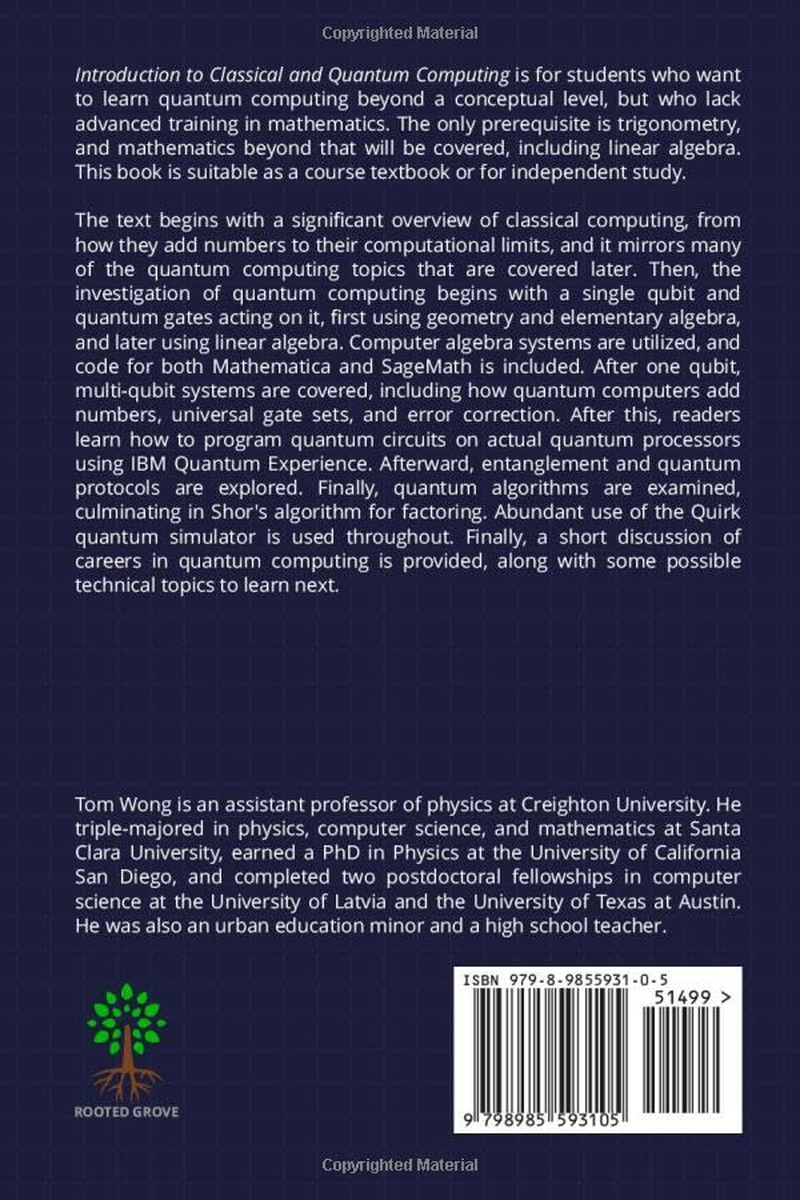 Introduction to Classical and Quantum Computing image number 1