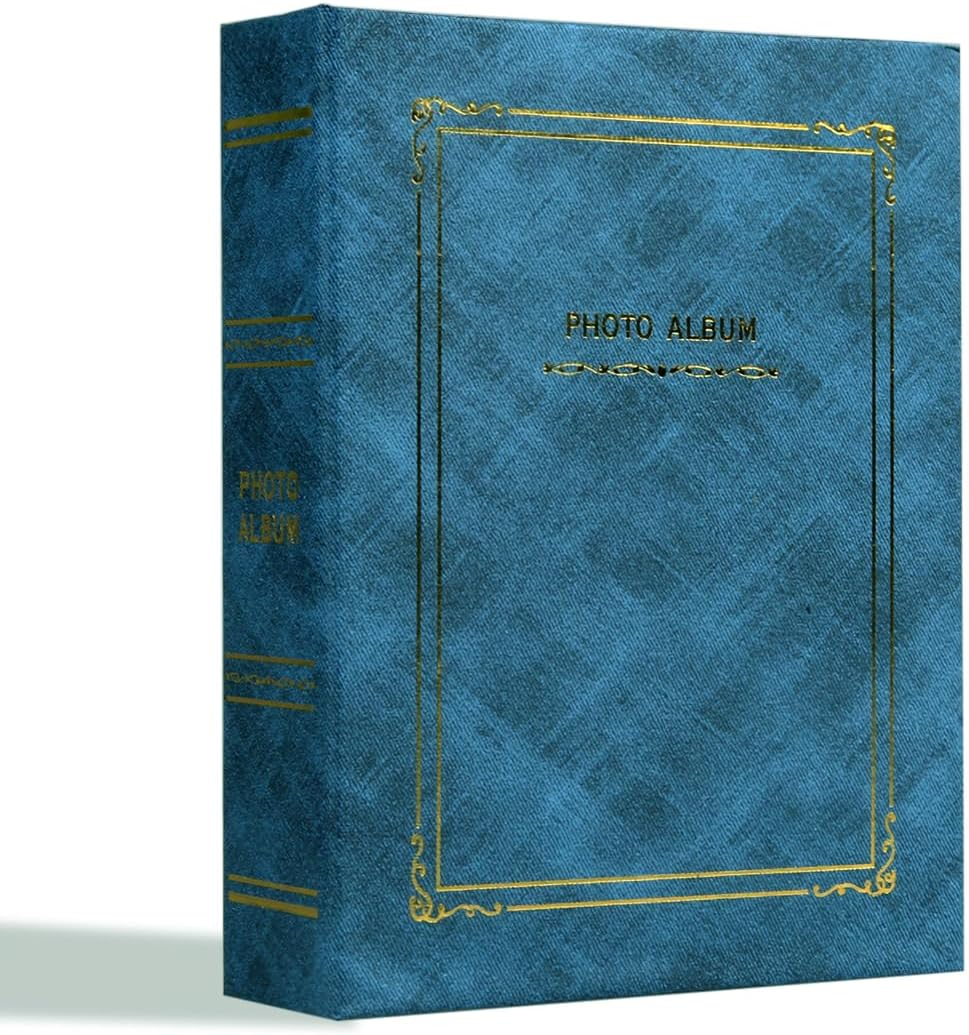​4X6 Photo Album with 200 Pockets - Memory Book for Baby, Wedding, Anniversary & Travel, Blue Cover​ image number 6