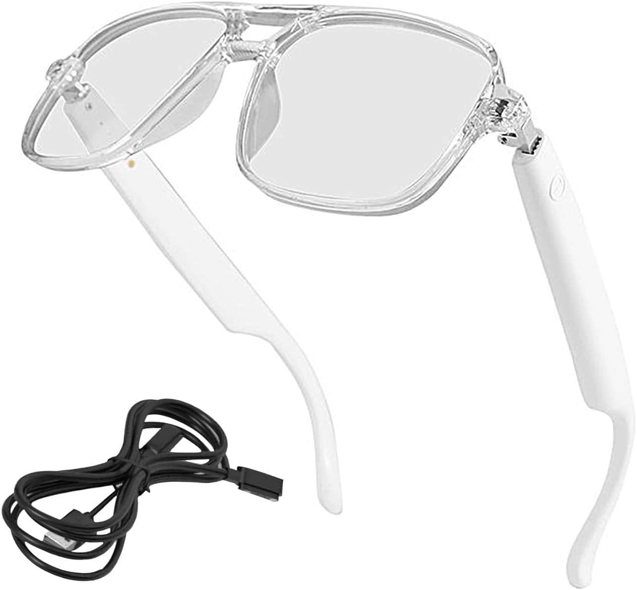 Rukjmqi Smart Glasses | Smart Glasses with Ai | Wireless Intelligent Eyewear for Men and Women Language Support