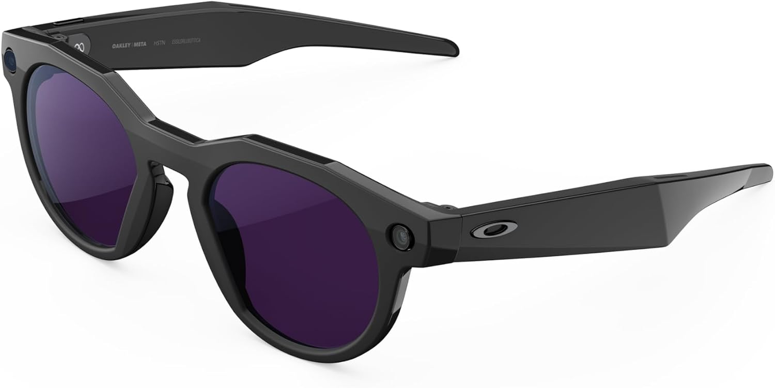 Oakley | Meta HSTN - with Meta AI, Audio, Photo, Video Compatibility - Warm Grey, Prizm Ruby