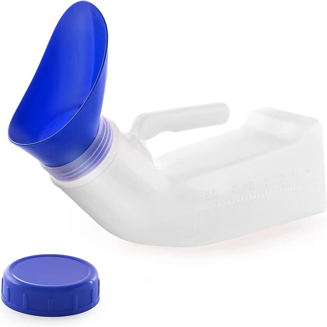 Women Urinals, Portable Pee Cup with Screw Cap Lid and Funnel, Anti-Tipover Design and Sprillproof, Urinal for Women and Men Camping, Car Travel, Outdoor (2Pack) image number 4