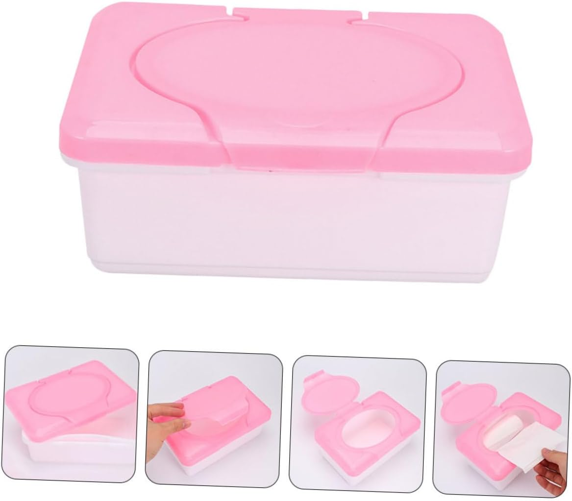 Wipes Dispenser for Bathroom Wet Wipes Holder Portable Tissue Box Case image number 5