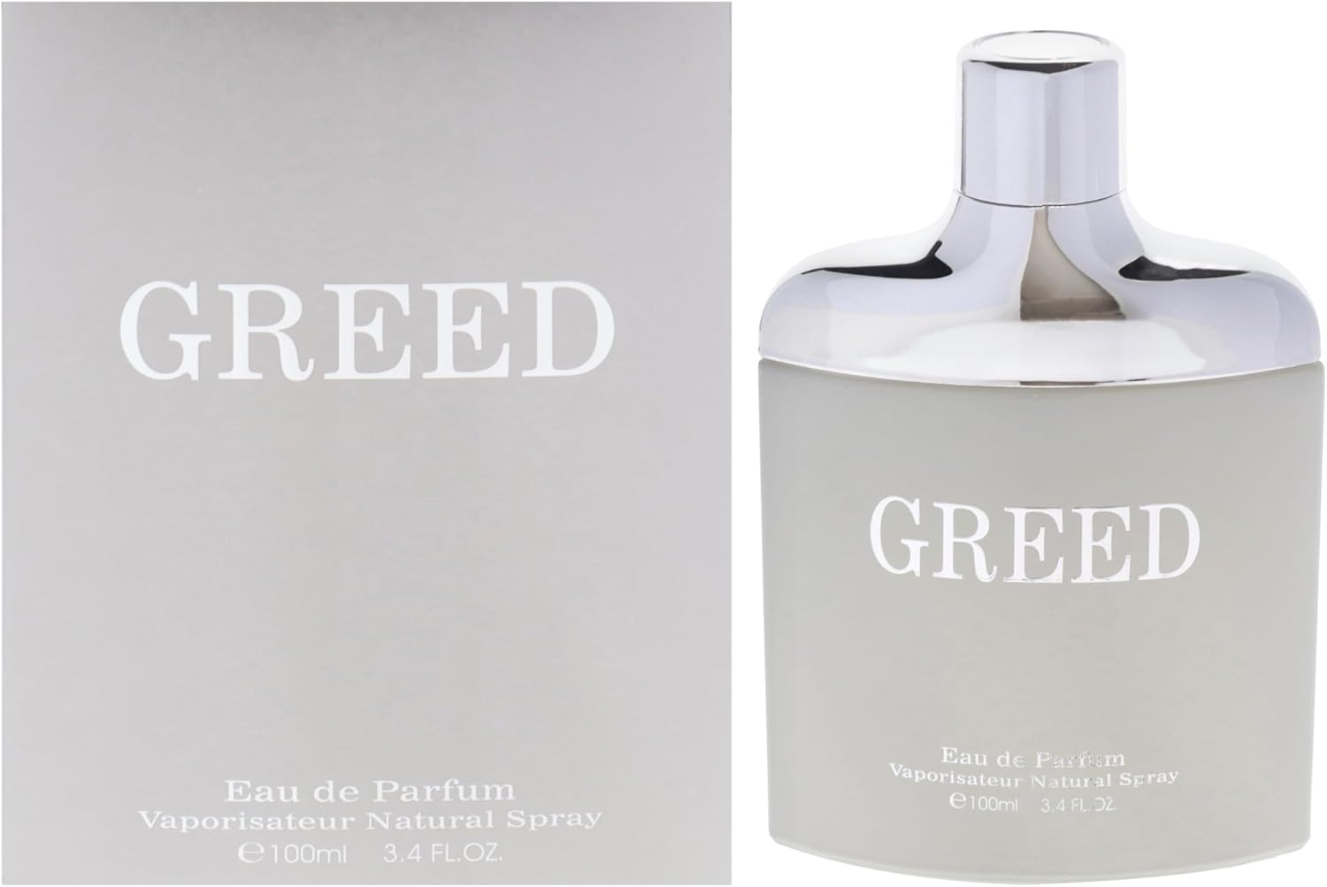 Greed Silver by Fine Perfumery for Men - 3.4 Oz EDP Spray image number 1