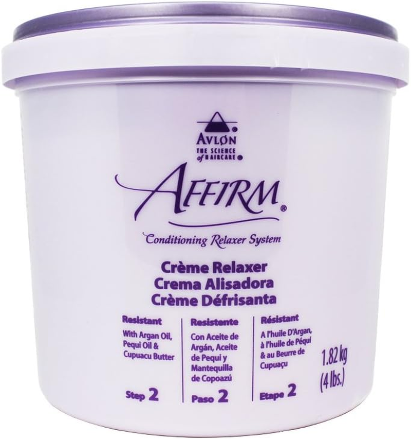 Avlon Affirm Creme Relaxer - 4 Lb - Control : Resistant (Time Release Sodium Hydroxide) by Avlon Hair Care