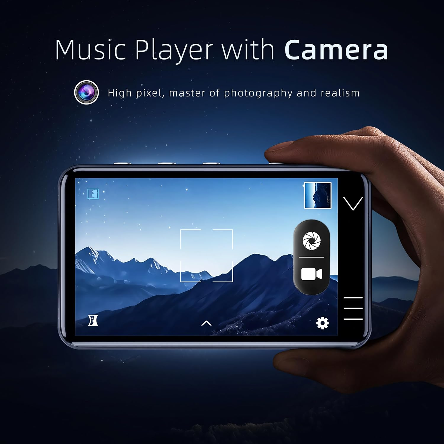 HIFI WALKER G7 Android MP3 Player with Bluetooth & Wifi, 4" Touchscreen, 3GB RAM, 144GB Storage, Supports Spotify, Youtube, Audible, Built-In Speaker, Camera, Safe Usage Settings image number 1