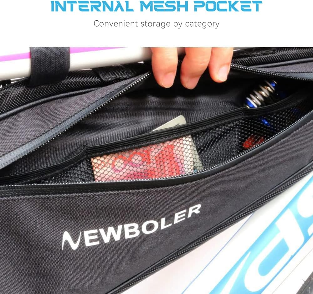 Kytpyi Bike Frame Bag, Bike Bag, 2L Large Capacity Bike Triangle Frame Bag, Waterproof Reflective Bicycle Handlebar Front Tube Saddle Storage Bag, Bike Triangle Bag for Mountain Bike Road Bike image number 1