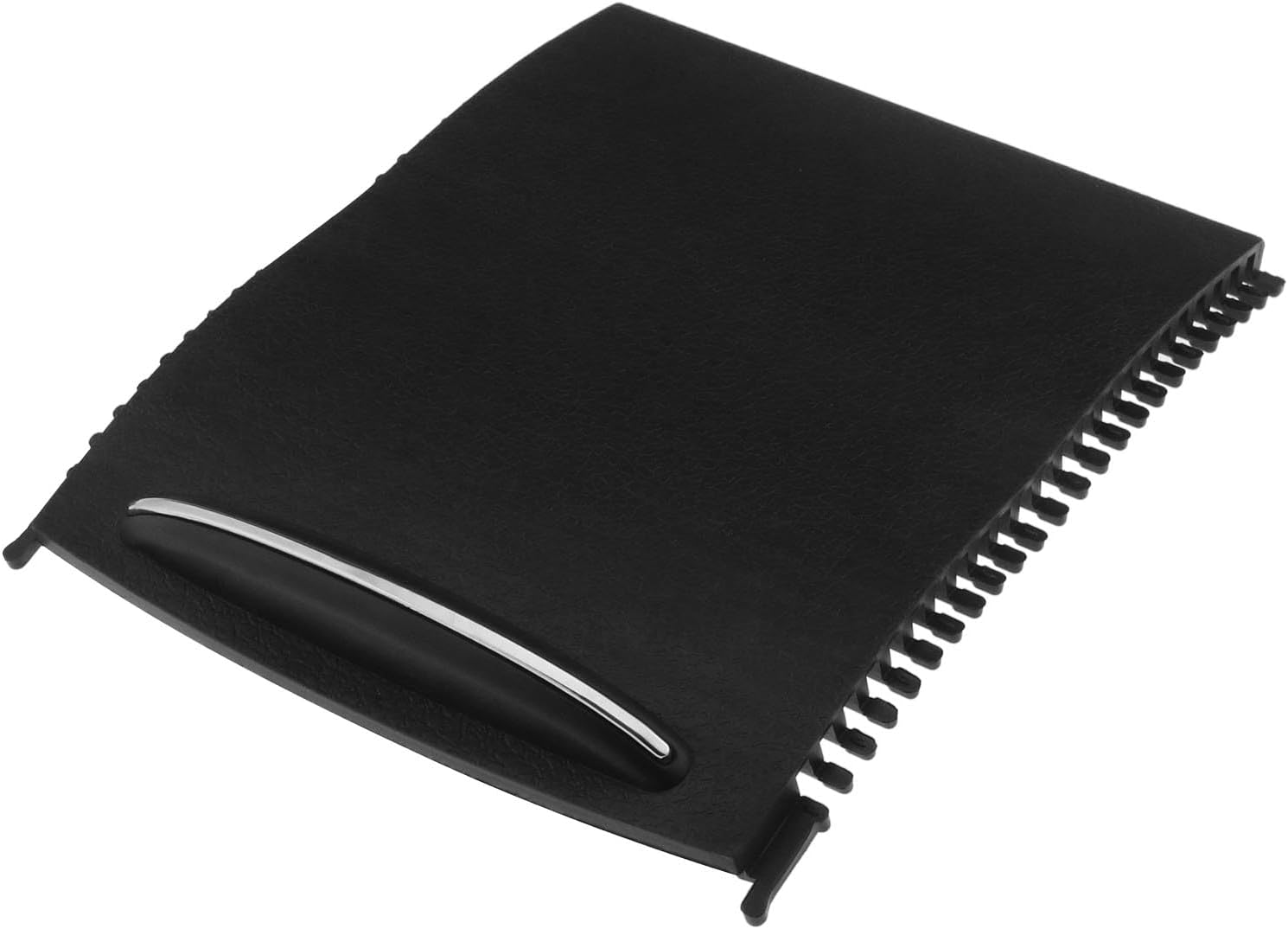 Ecsing Center Console Roller Blind Cover Compatible with C-Class W203 2000-2007 A2036800123 Cup Holder Roller Zipper Center Console Sliding Shutters Black image number 2