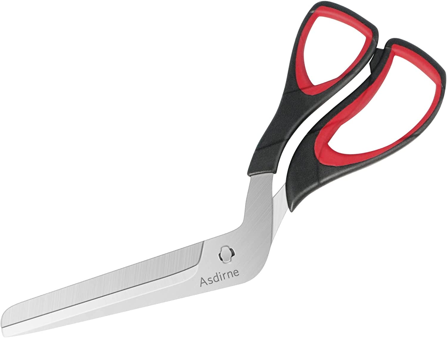 Pizza Scissors, Pizza Cutter with Ultra Sharp Detachable Blade and Ergonomic Soft Grip, 10.3Inch, Black&Red