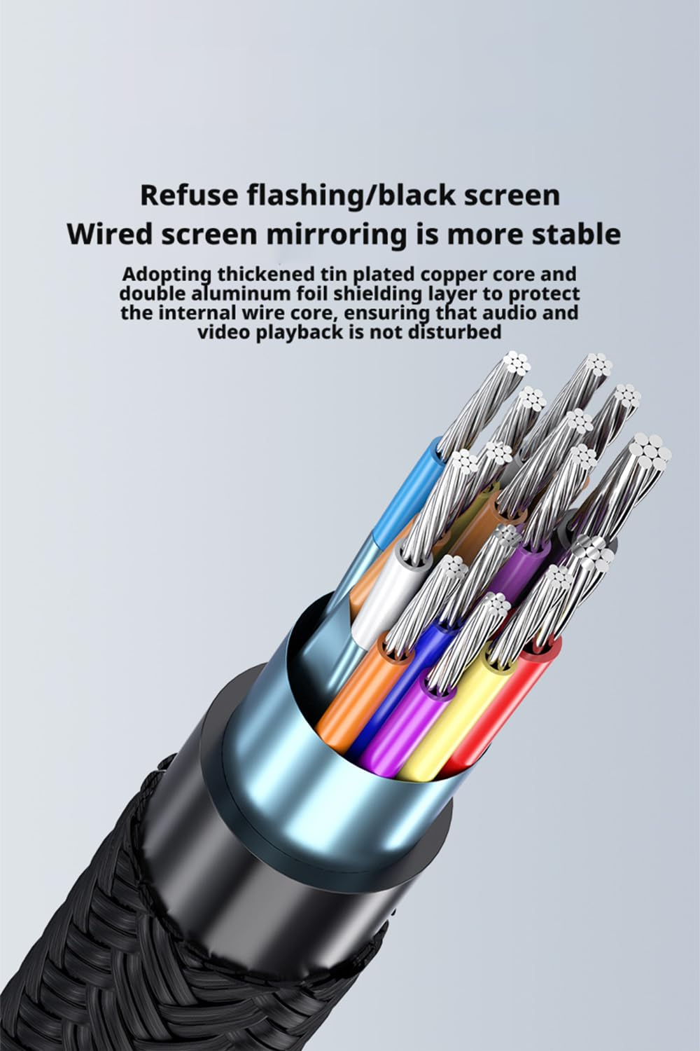 4UFIT 4K@60Hz USB C to HDMI Cable 2M, Type C Thunderbolt 4/3 Video Adapter for Home Office Compatible with Iphone 16/15 Pro Max Plus, Macbook Pro Air Ipad Pro, XPS, Galaxy S24 (200, Centimeters) image number 5