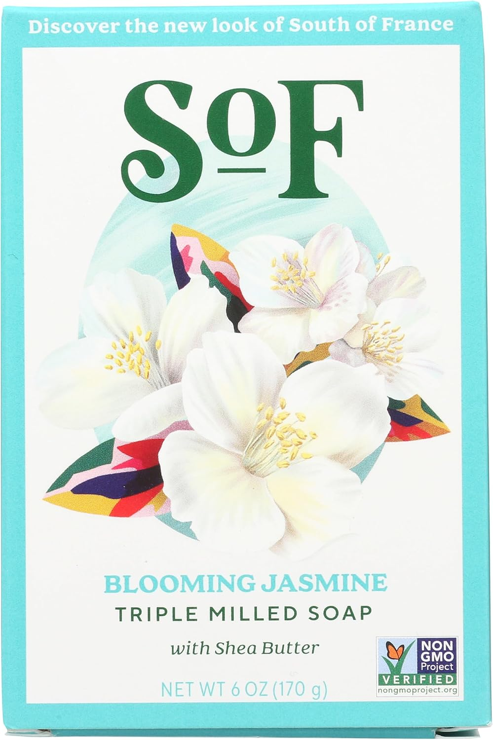 South of France - French Milled Vegetable Bar Soap Blooming Jasmine - 6 Oz. image number 3