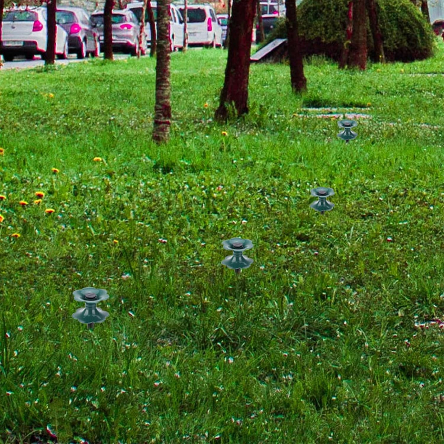 Balacoo 6Pcs Garden Hose Guide Stakes with Stable Design for Lawn and Flower Bed Protection Water Hose Holders to Prevent Burn Damage Easy Ground Installation Green and Black image number 4