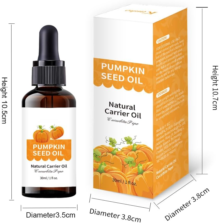 Organic Pumpkin Seed Oil for Hair Growth | 100% Cold-Pressed | Strengthens & Nourishes Hair | DHT Blocker for Thicker, Fuller Hair image number 2