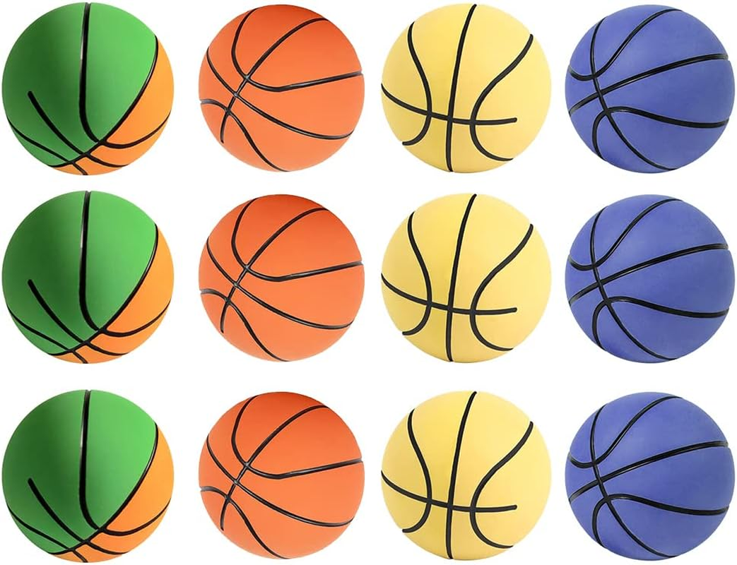 12-24Pcs High Bounce Hand Balls Pack - Rubber Bouncing Ball Set Handballs Set