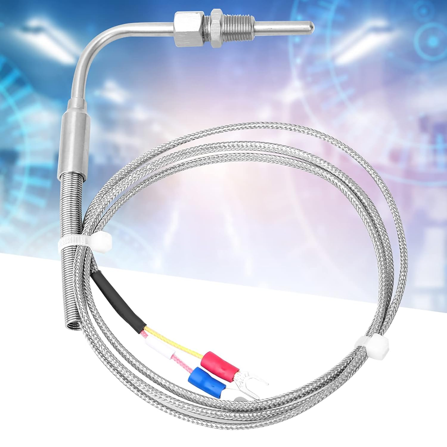 Zerodis Durable Temperature Sensor Tube for a Precise Temperature Measurement up to 1250 ℃, 1 M Cable