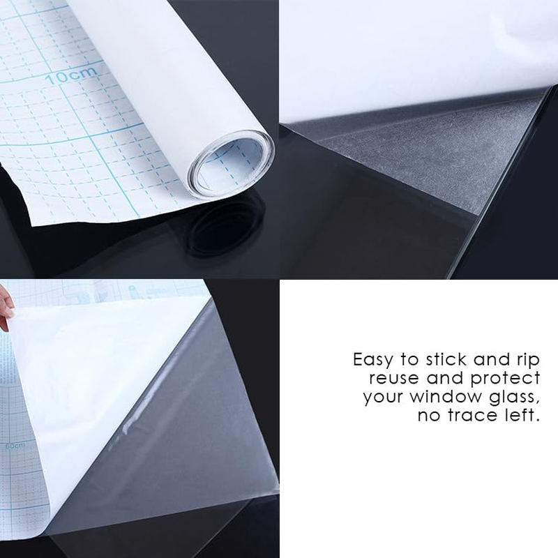 90Cm*3M/5M Clear Frosted Home Window Glass Removable Privacy (5M) image number 6