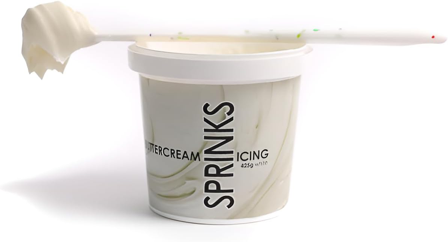 Sprinks Vanilla Flavour Buttercream 425G - Australian Made Buttercream Icing | Ready to Use Buttercream Frosting | Light and Delicious Vanilla Buttercream for Cakes | Whip for Extra Volume | Blue - Blue image number 5