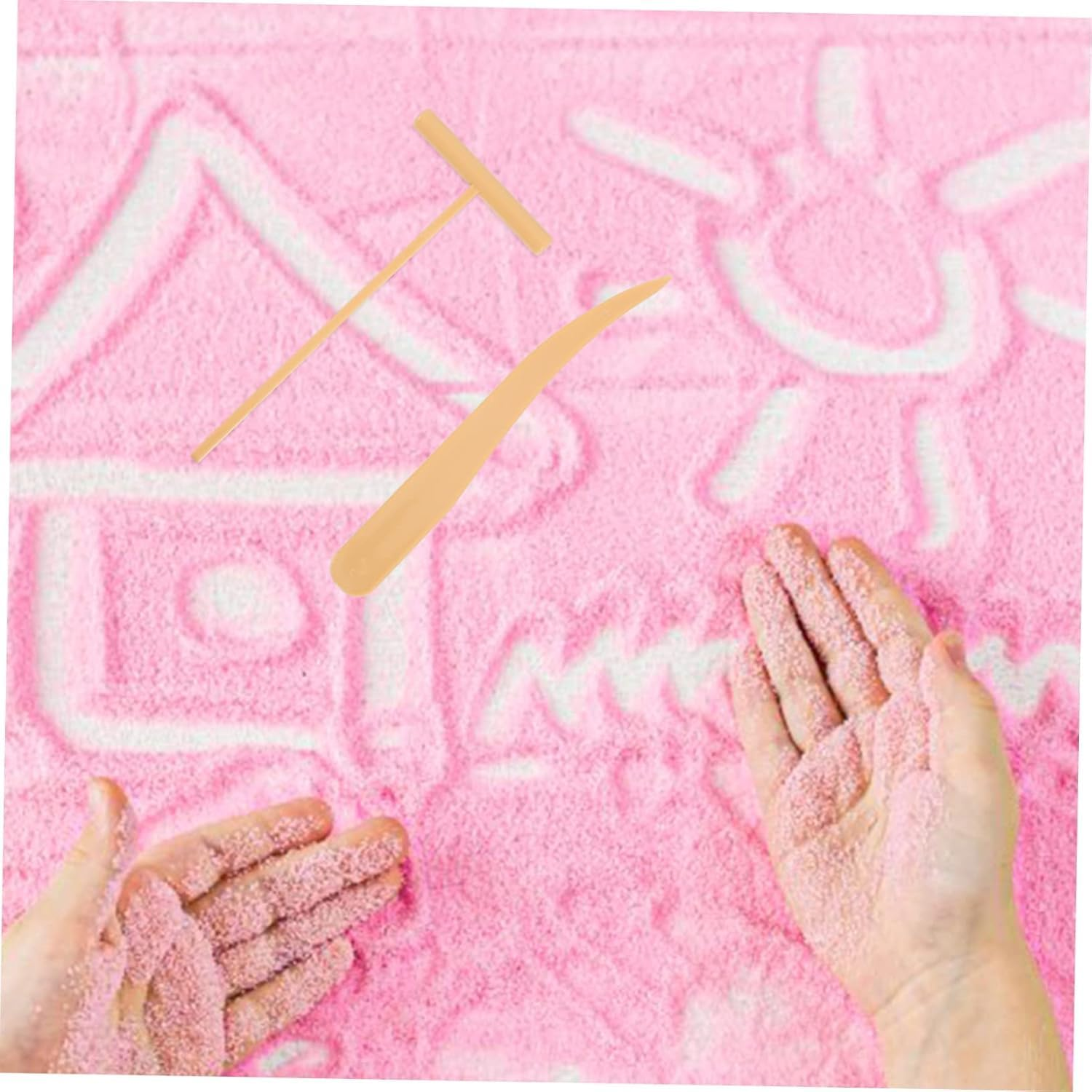 12Pcs Mini Rake for Zen Garden - Lightweight Plastic Desktop Rakes, Compact Push Tools for Meditation, Home Decoration & Unique Zen Garden Creation (Skin) image number 3