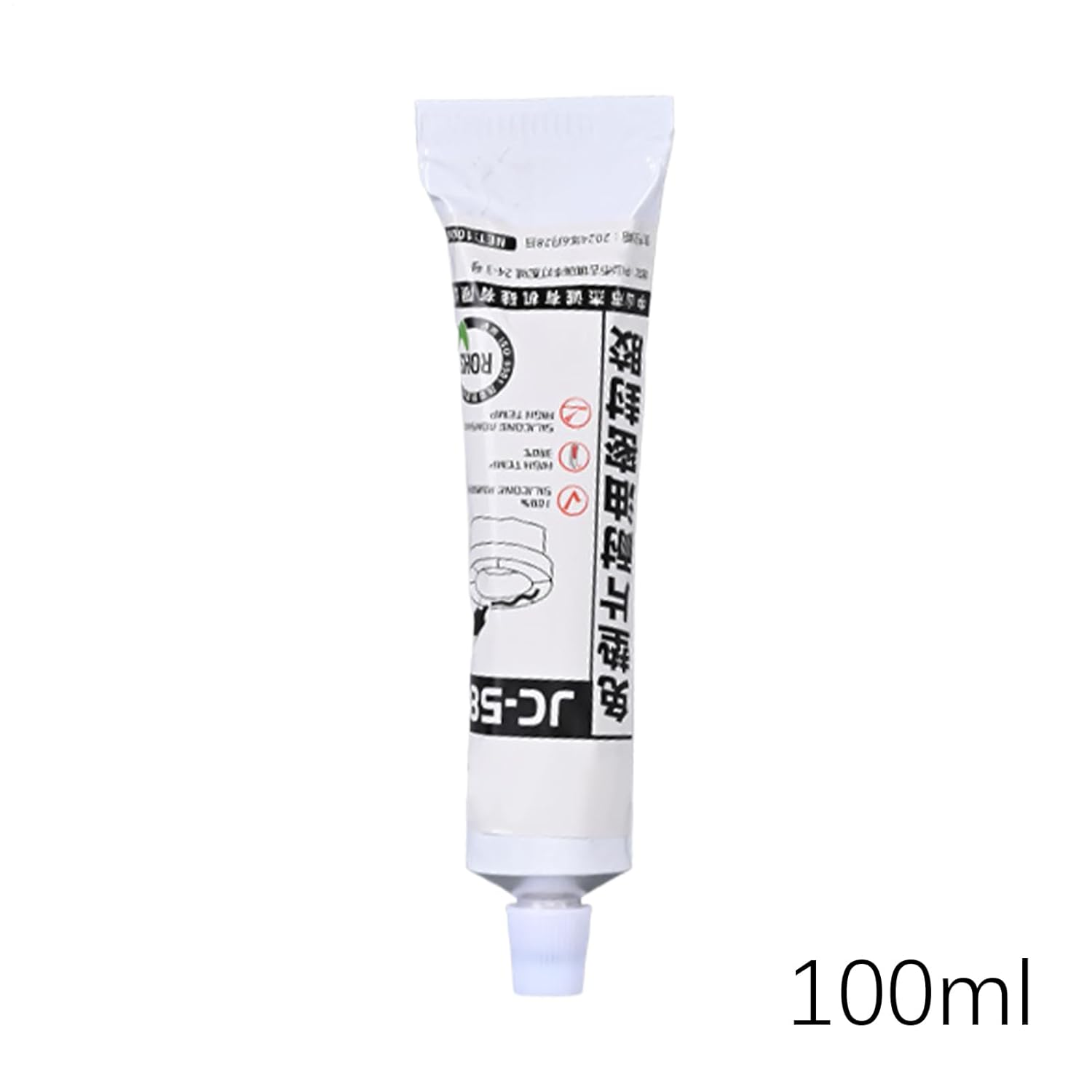 Liquid Silicone Sealant, Oil Proof Black Silicone Gasket Sealant, Automotive Waterproof Sealing Adhesive for Maintenance Daily Care Engine Gearbox Water Pump image number 2