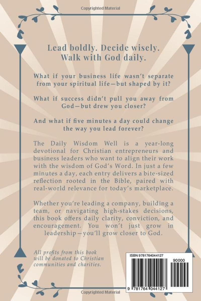 The Daily Wisdom Well: 366 Biblical Reflections for Christian Business Leaders